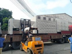 沉流式脈沖濾筒除塵器發(fā)貨江西江鈴集團(tuán)